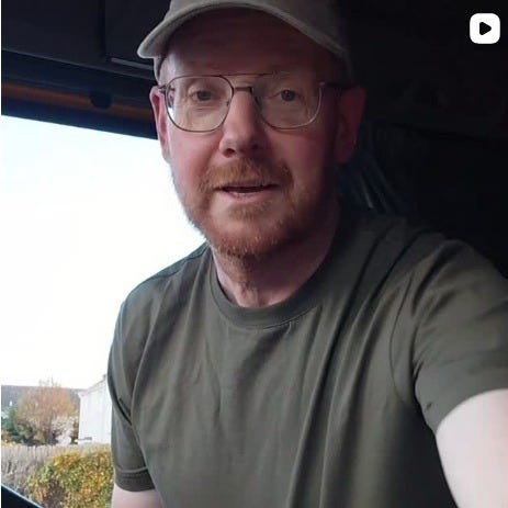 Graham Brown in the cab